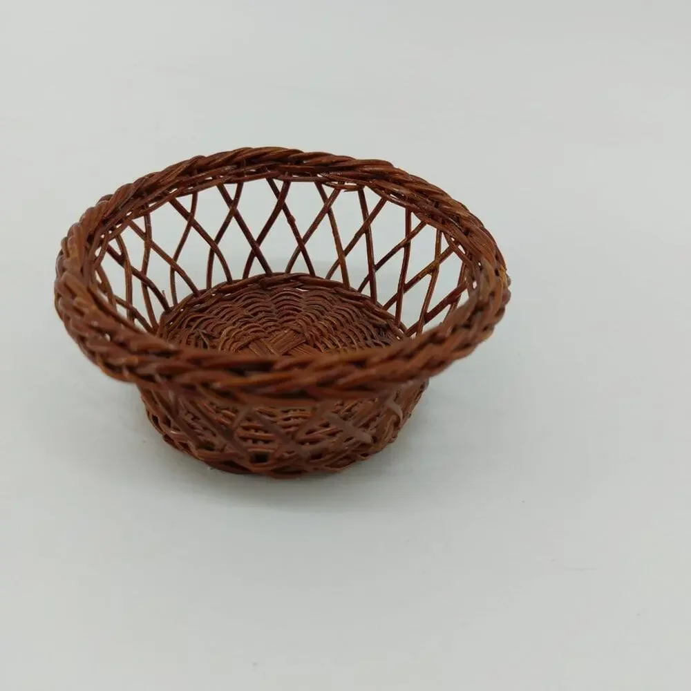 Extra Mini Weaved Basket Style Woven Wicker Small Basket 3.5